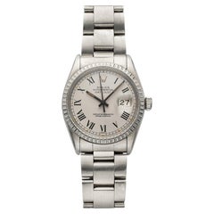 Vintage 1979 Rolex Datejust 16030 Stainless Steel Grey Buckley Dial Auto 36mm