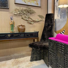 Vintage 1980 Bijan Brass Bonsai Tree Gold Colored Wall Sculpture