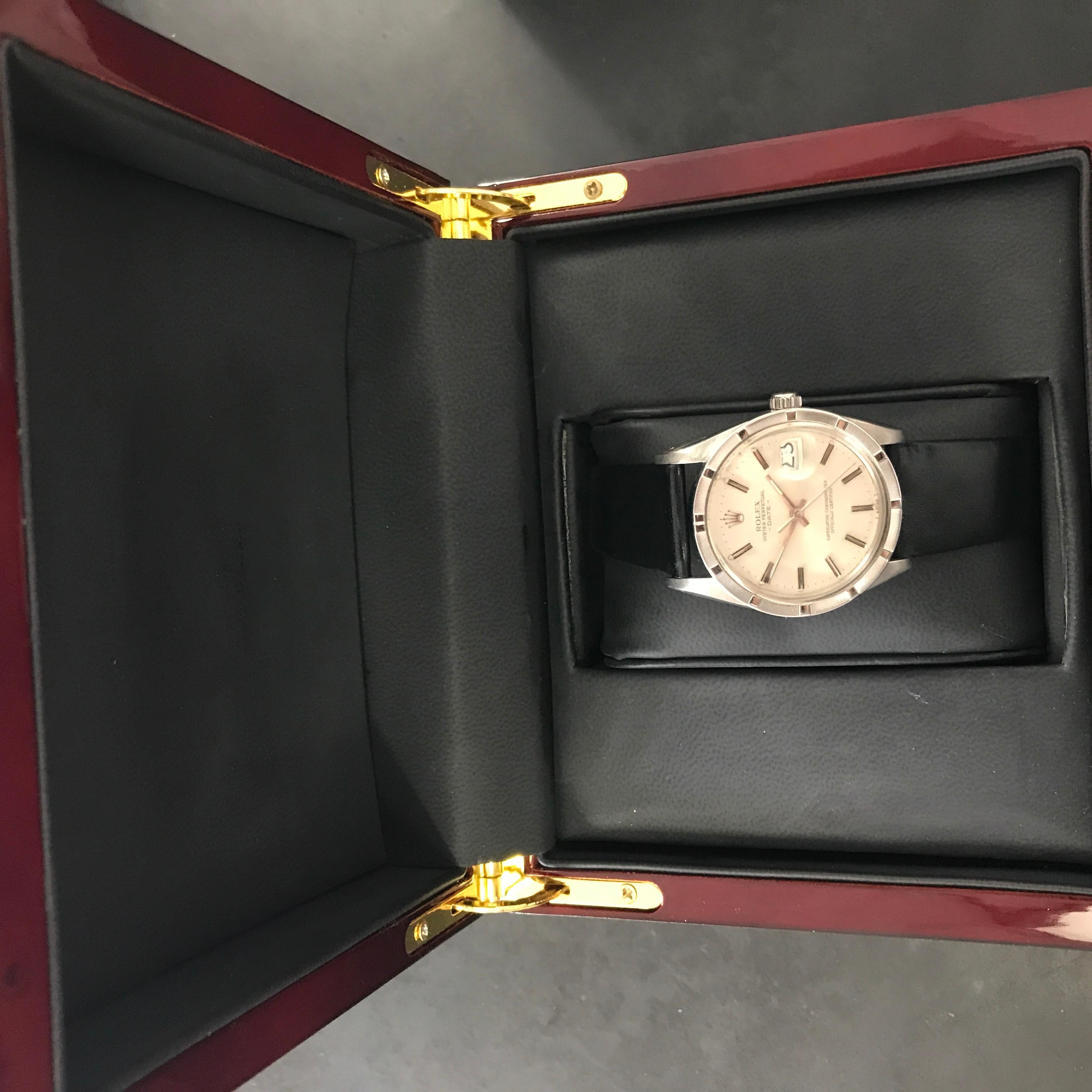 Vintage 1980 Rolex 15010 Automatic Quick Set Date with Silver Stick Dial 1