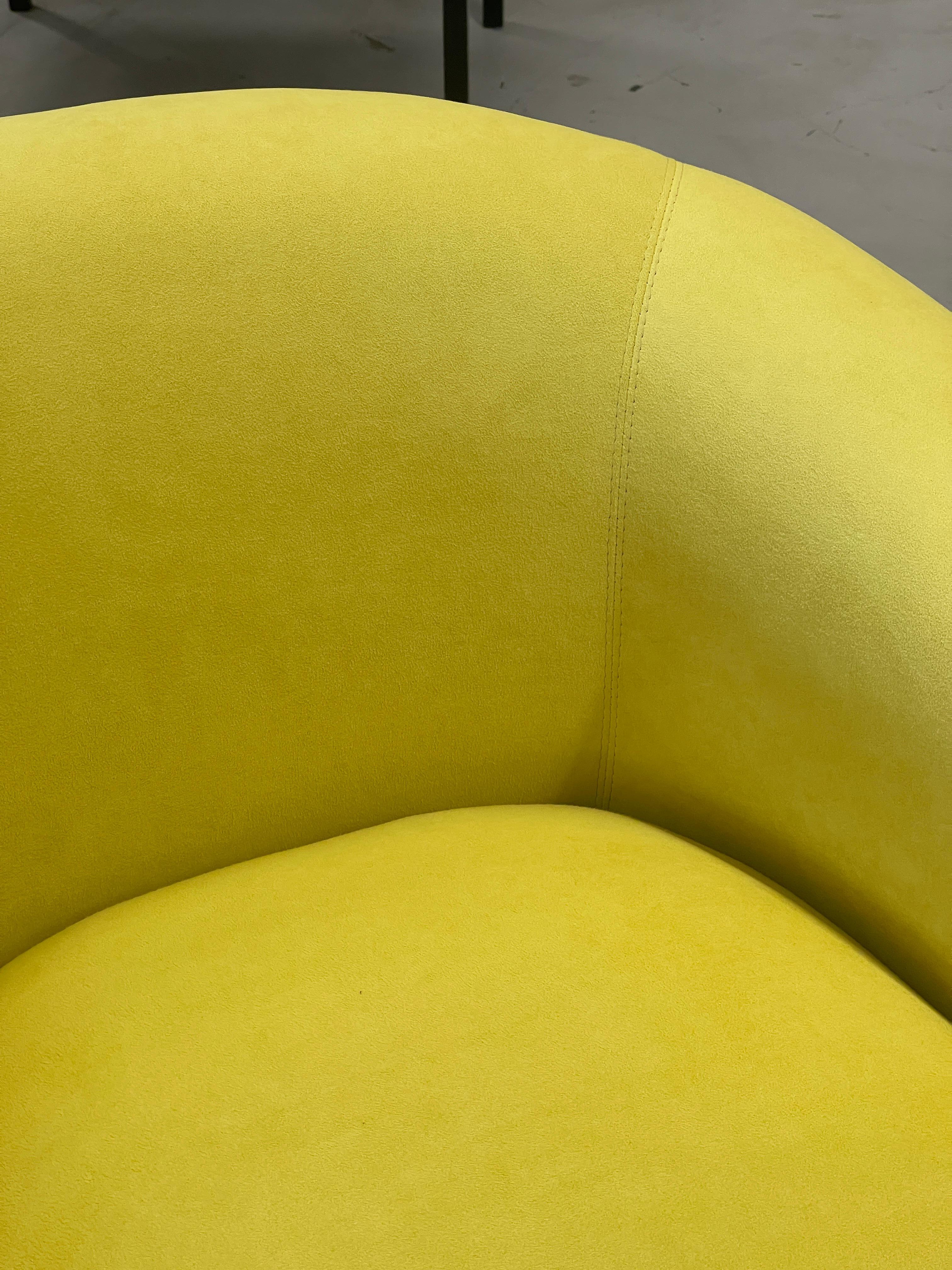 Late 20th Century Vintage 1980’ S Swivel Chairs in Knoll Ultrasuede