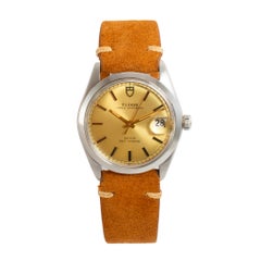 Vintage 1980 Tudor Prince Oysterdate 34MM 90501 Reloj automático de acero inoxidable