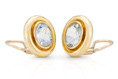 Vintage 1980s 10.00 Carat Aquamarine Earrings