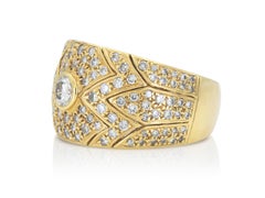 Vintage 1980 1.21 Carat Diamonds Band Ring