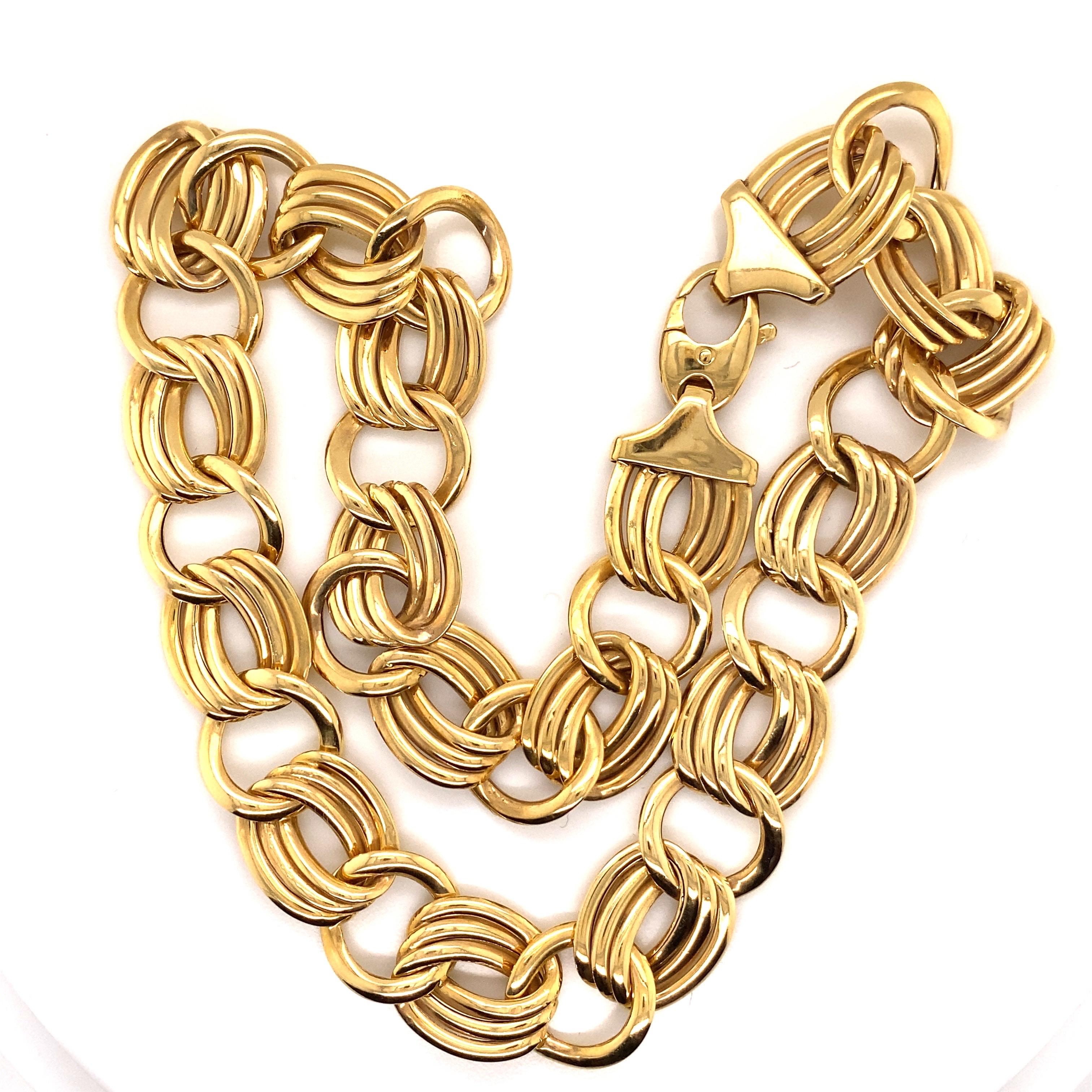 gold cable link chain