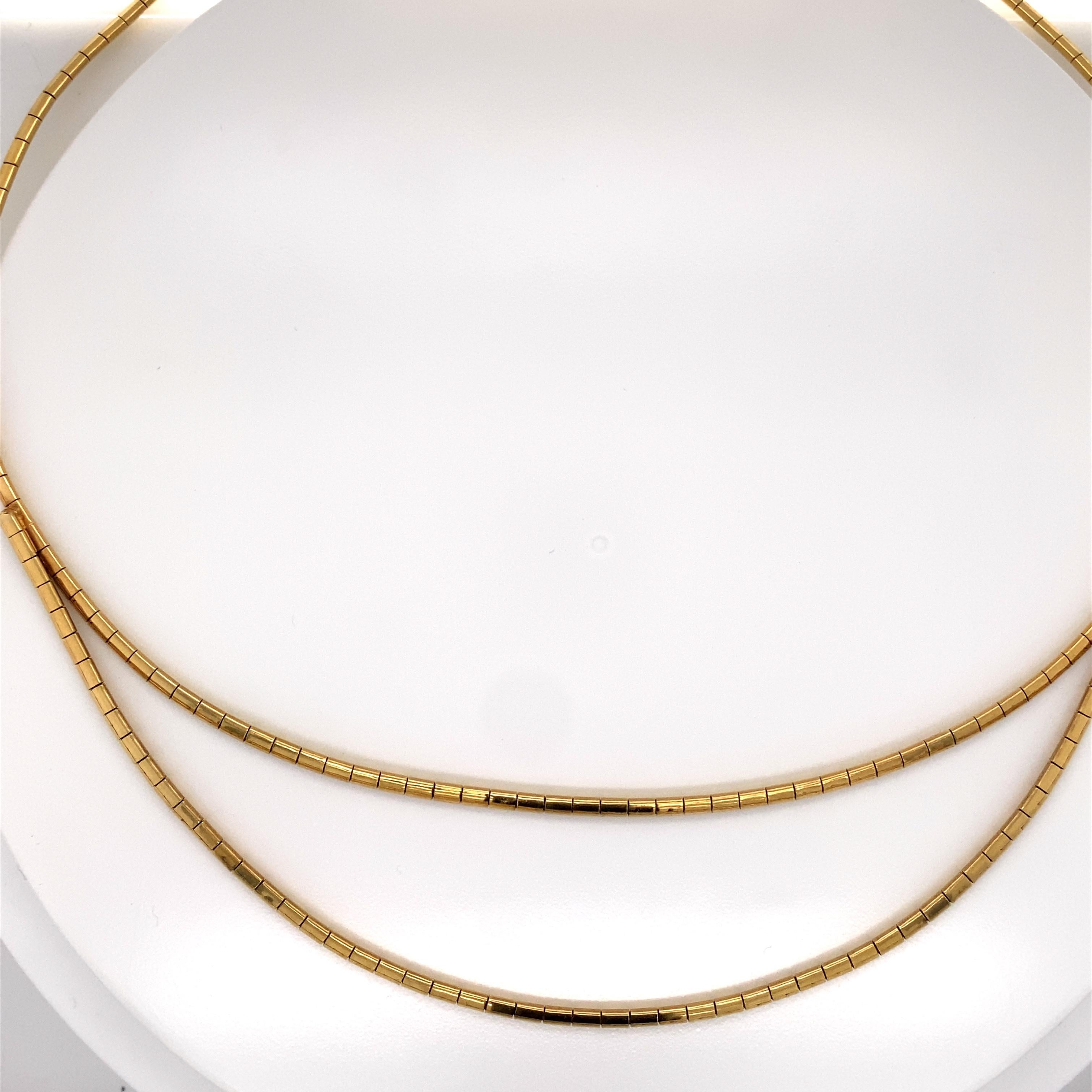 omega chain necklace gold