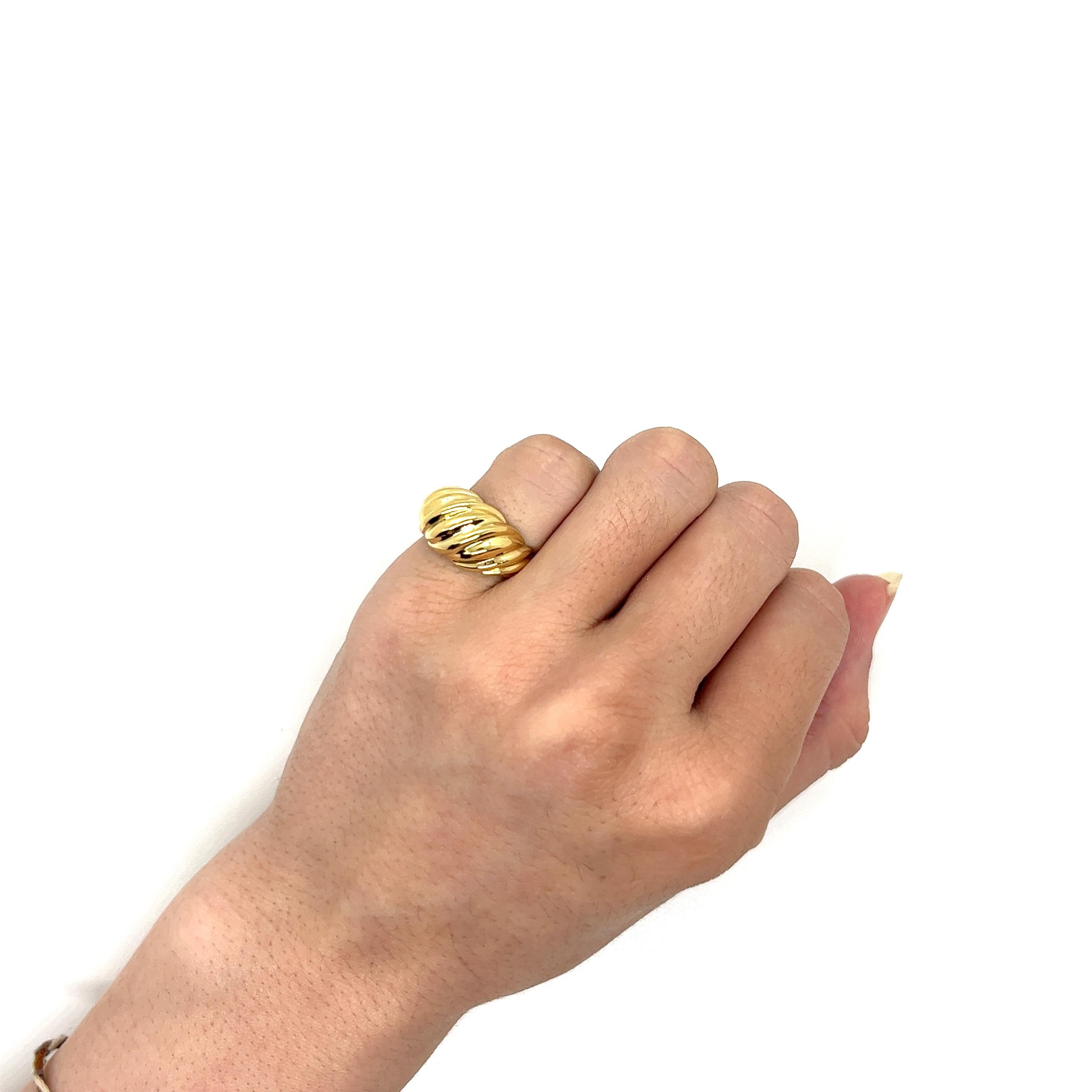 gold shrimp ring