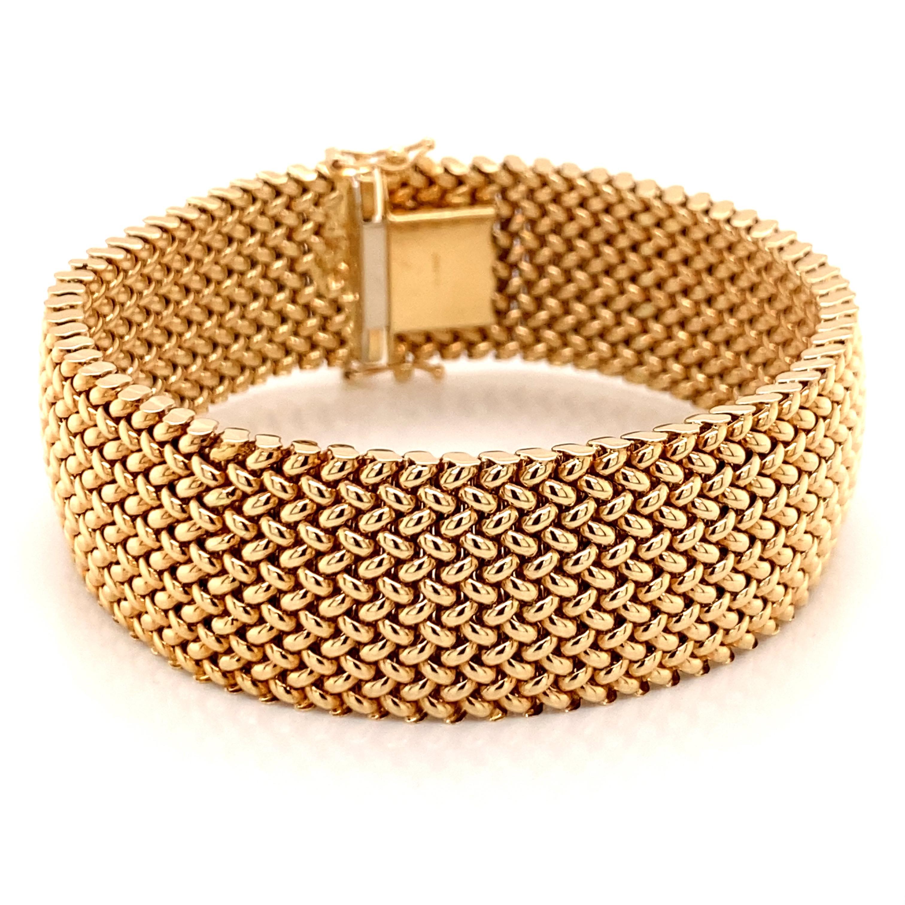 mesh bracelet gold