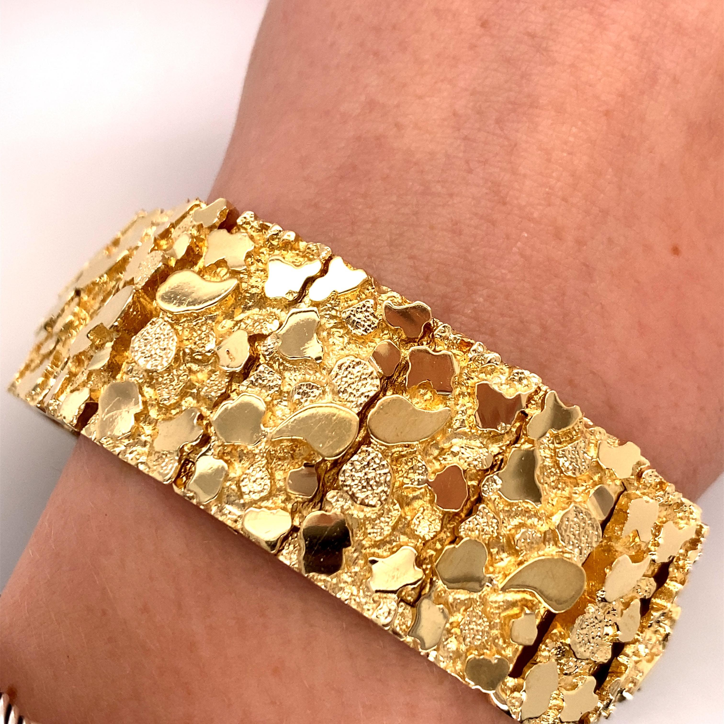 gold nugget bracelet