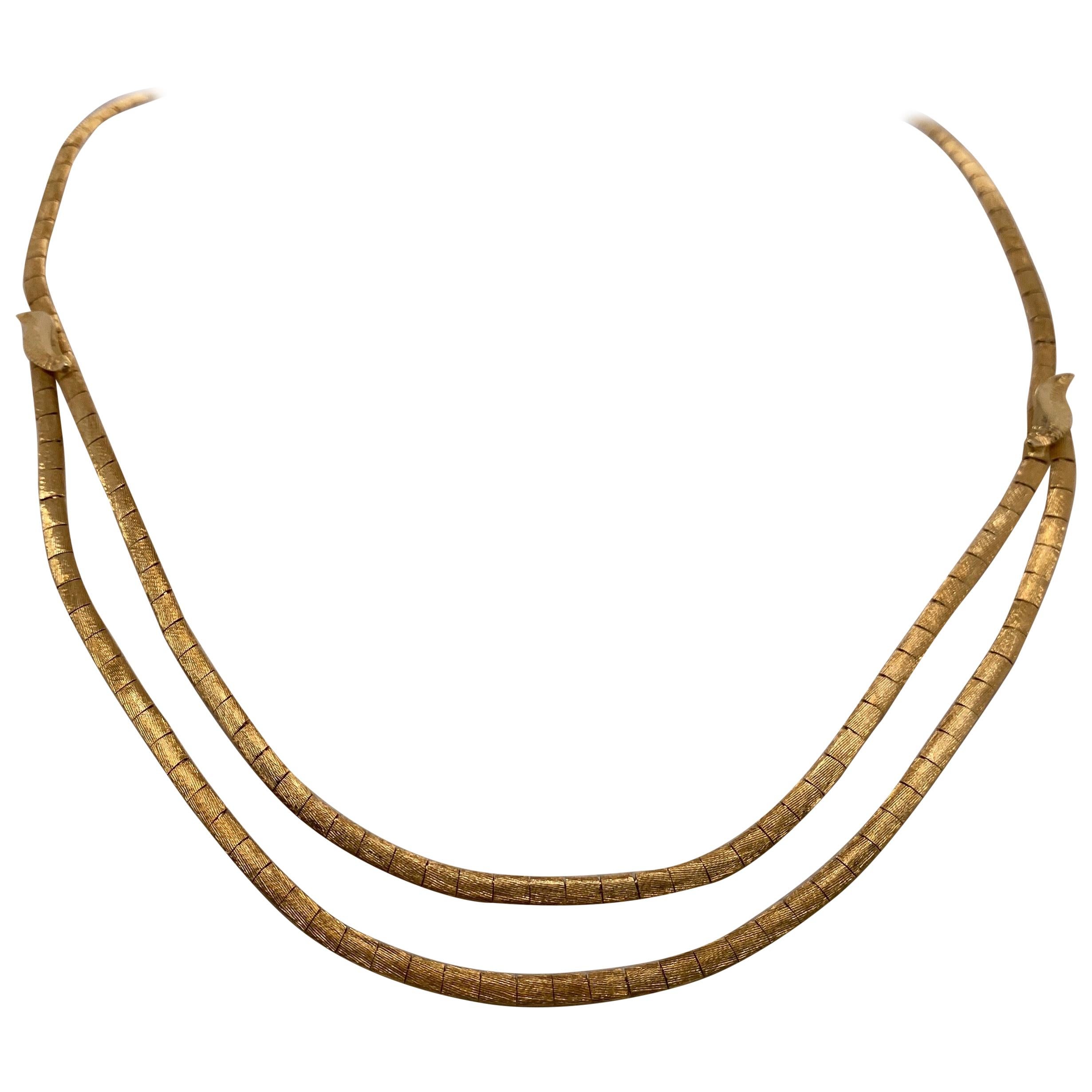 Gold clearance omega pendant