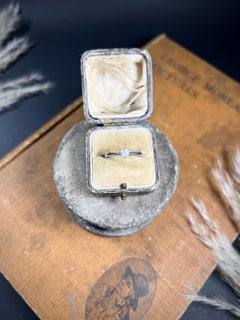 Vintage 1980’s 18ct White Gold, Diamond Single Stone Engagement Ring