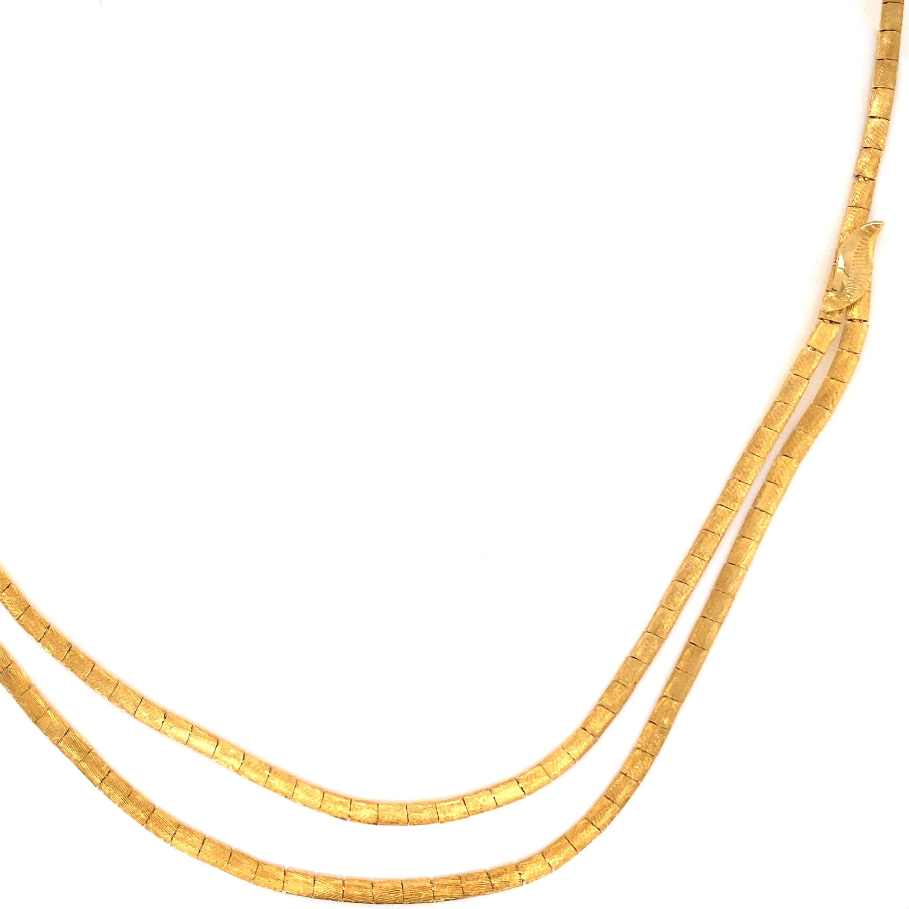 22k gold layered necklace