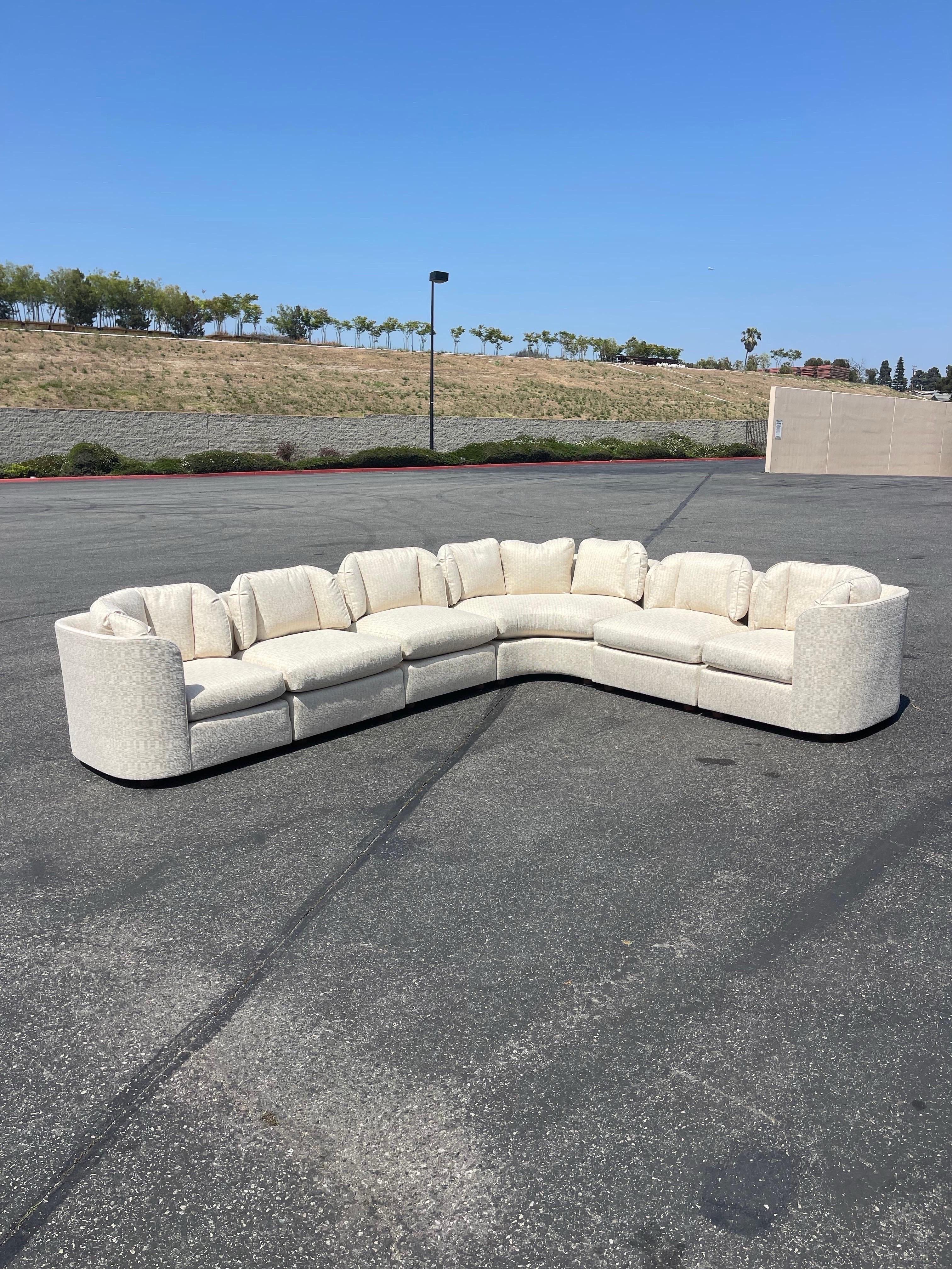henredon 6 piece sectional