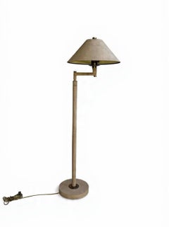 Vintage 1980’s Adjustable Brass Floor Lamp by Hart Associates