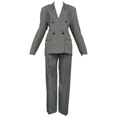 Vintage 1980s Alaia Grey Double-Breasted Suit