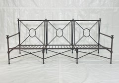 Stunning Aluminum Outdoor Sofa by Restoration Hardware, Modern Seating