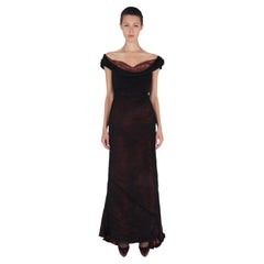 Vintage 1980's Anthony Price Pleated Lamé Gown