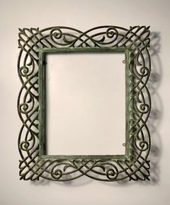 Vintage 1980s Art Nouveau / Deco Style Vanity Tray / Picture Frame