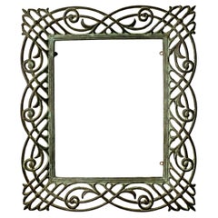 Vintage 1980s Art Nouveau / Deco Style Vanity Tray / Picture Frame