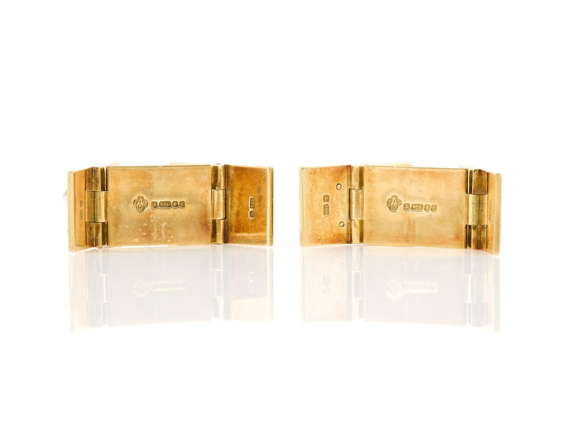 De los hombres Gemelos vintage años 80 Asprey Houses of Parliament en venta