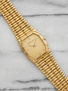 Vintage 1980s Audemars Piguet Bamboo 2508 18K YG Glitter Dial Manual 27mm