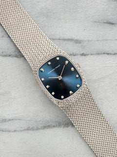 Vintage 1980s Audemars Piguet Cobra 18K WG Blue Diamond Dial Manual 27mm