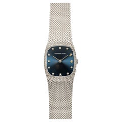 Vintage 1980s Audemars Piguet Cobra 18K WG Blue Diamond Dial Manual 27mm