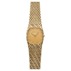 Vintage 1980s Audemars Piguet Cobra 18K YG Champagne Diamond Dial Manual 27mm