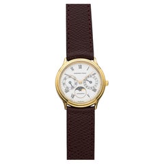 Vintage 1980s Audemars Piguet Day-Date 18K YG 25589BA Auto Moonphase 33mm