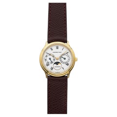 Vintage 1980s Audemars Piguet Day-Date 18K YG 25589BA Auto Moonphase 33mm