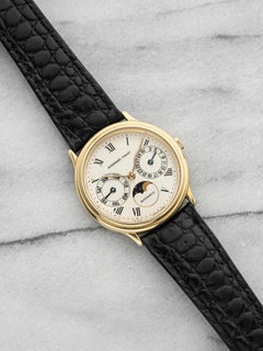 Vintage 1980s Audemars Piguet Day-Date Moonphase 25589BA 18K YG Automatic 33mm