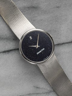 Vintage 1980s Audemars Piguet White Gold Dress Integrated Auto Aventurine 33mm