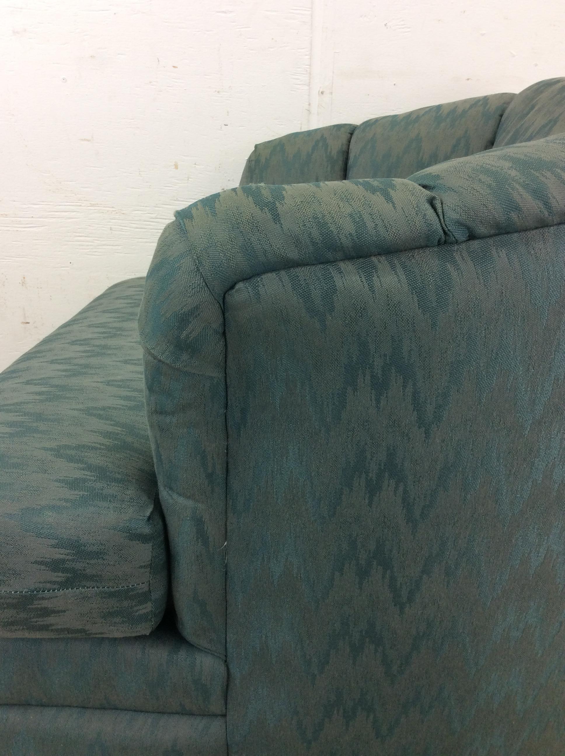 Vintage 1980s Barrel Back Club Chair by Rowe For Sale 9