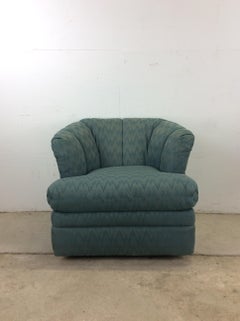 Vintage 1980s Barrel Back Club Chair by Rowe