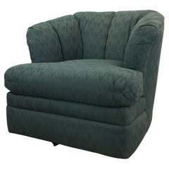 Vintage 1980s Barrel Back Club Chair by Rowe