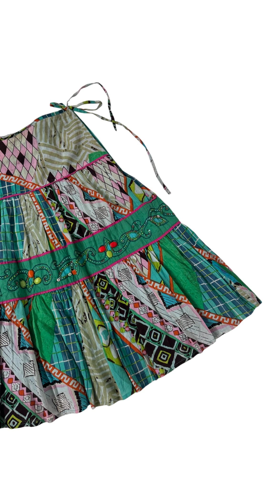 Jupe bohémienne en coton des années 1980 de Giorgia Kauten pour Express Unisexe en vente