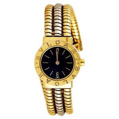 Vintage 1980s Bvlgari Tri-Toned Tubogas Watch