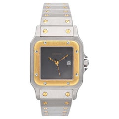 Vintage 1980's Cartier Santos Ghost Dial Automatic Wristwatch Reference 2961