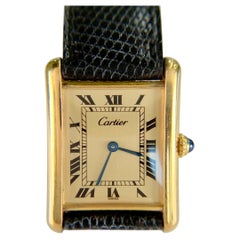 Vintage 1980's Cartier Tank Vermeil Watch