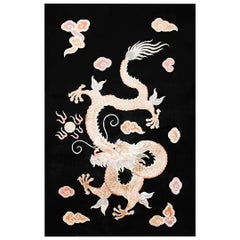 Tapis chinois vintage des années 1980 en forme de dragon ( 5'7" x 8'7" - 170 x 262 )