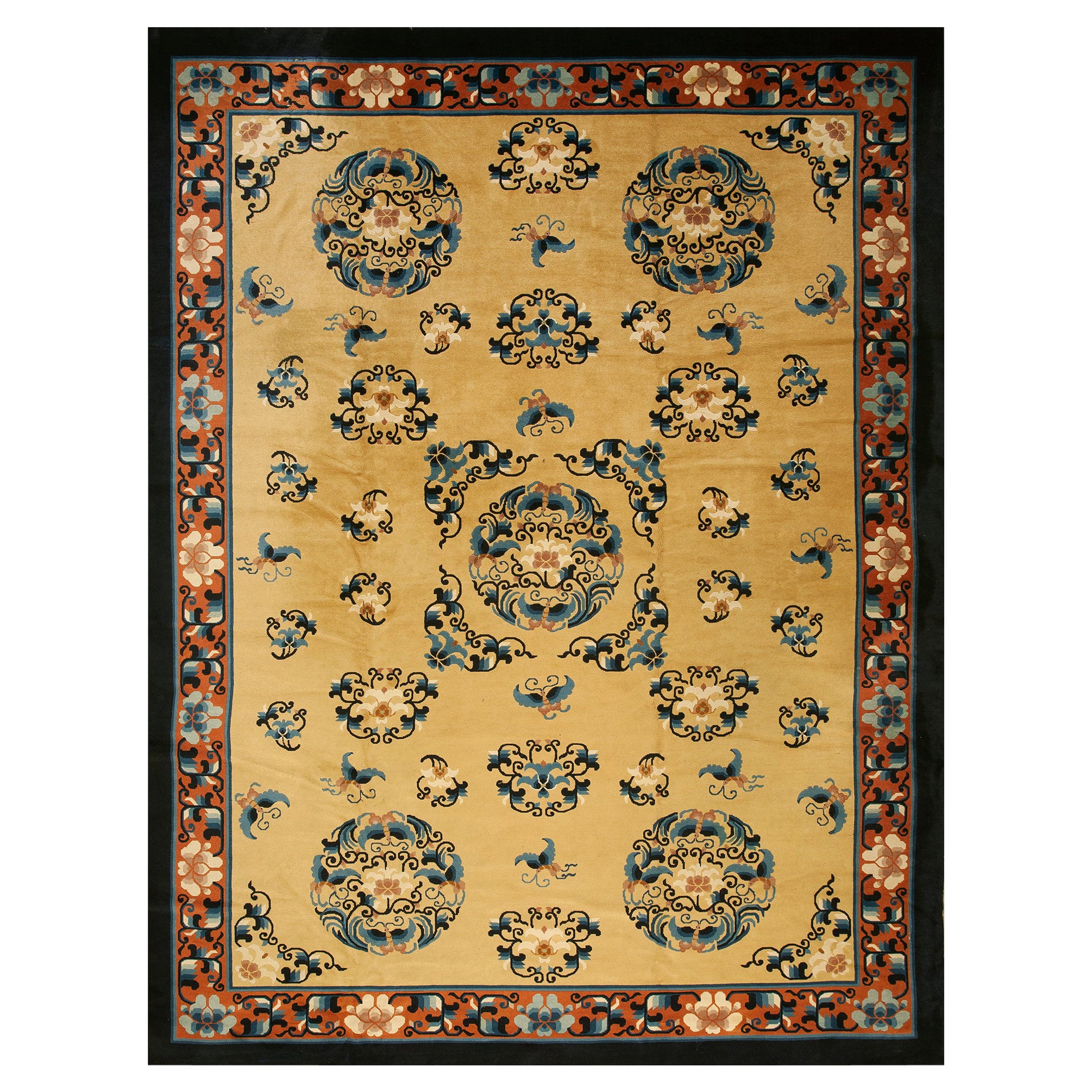 Tappeto cinese vintage anni '80 ( 9'4" x 12'3" - 284 x 373 )