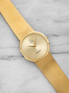 Vintage 1980s Concord Mariner 5081113 18K Yellow Gold Quartz 33 mm
