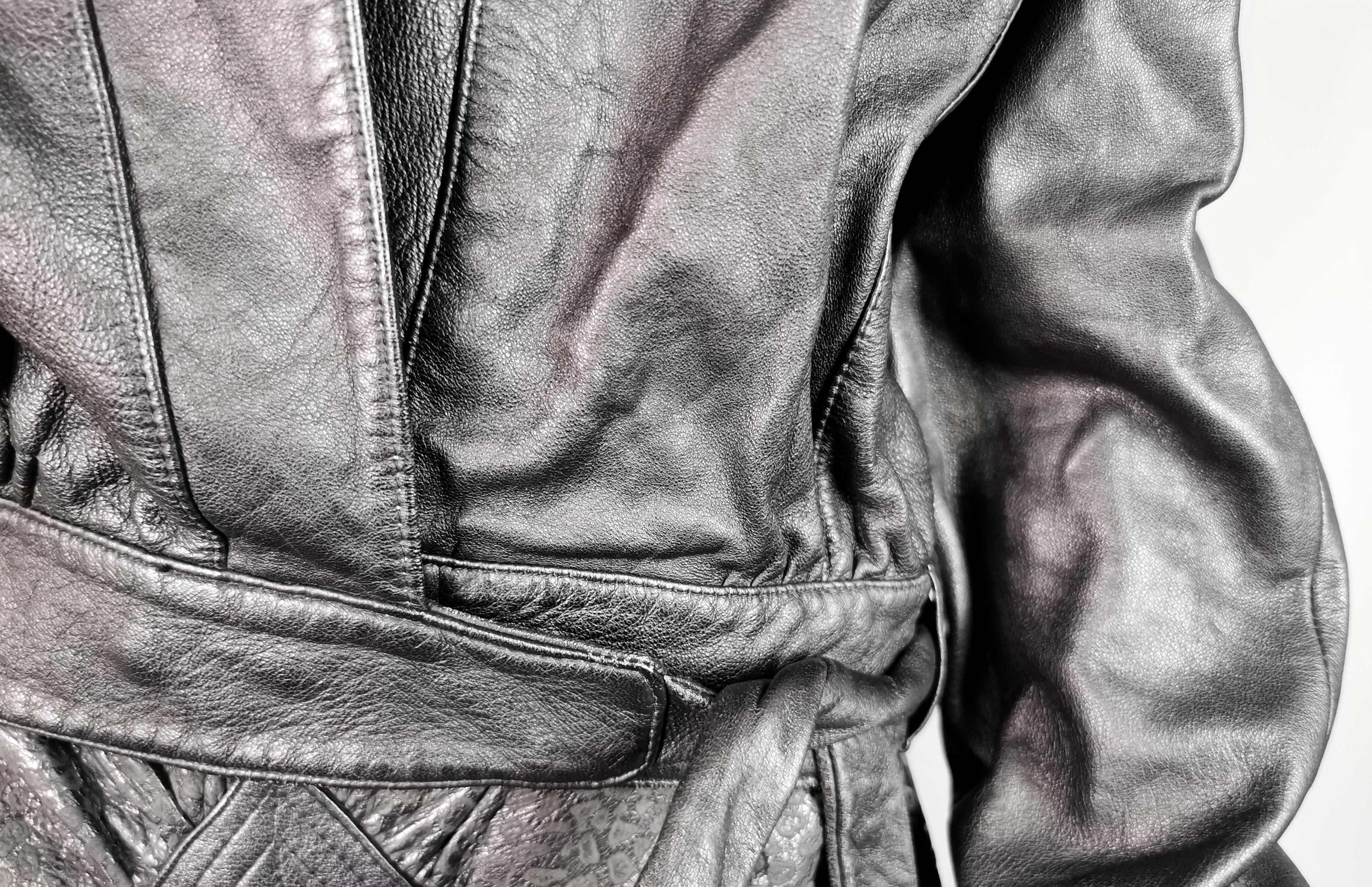 giacca pelle vintage anni '80