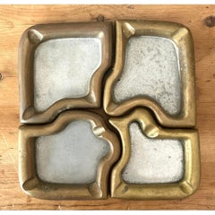 Vintage 1980s David Marshall Puzzle Ashtray Set