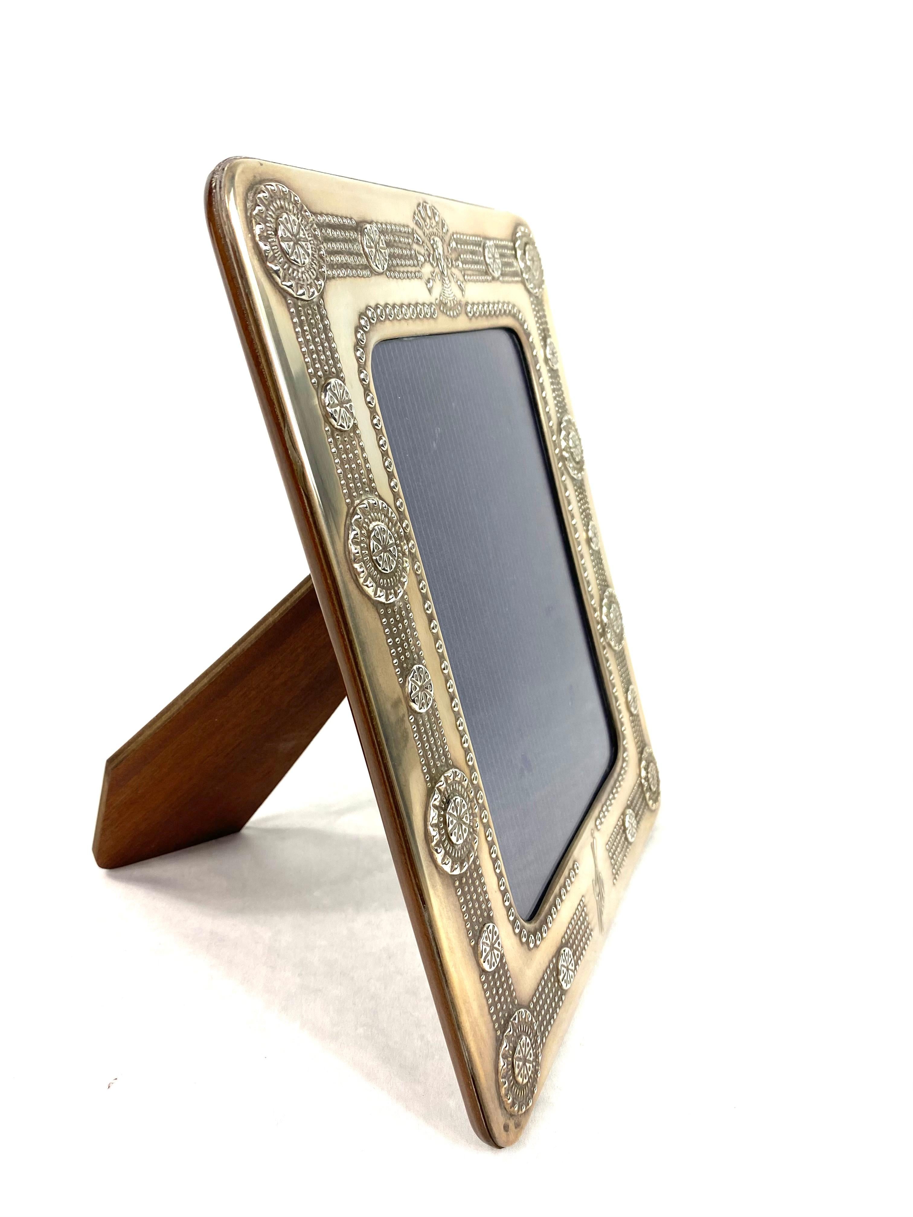 Vintage 1980's Erté Sterling Silver and Wood Frames, Set of 2 2