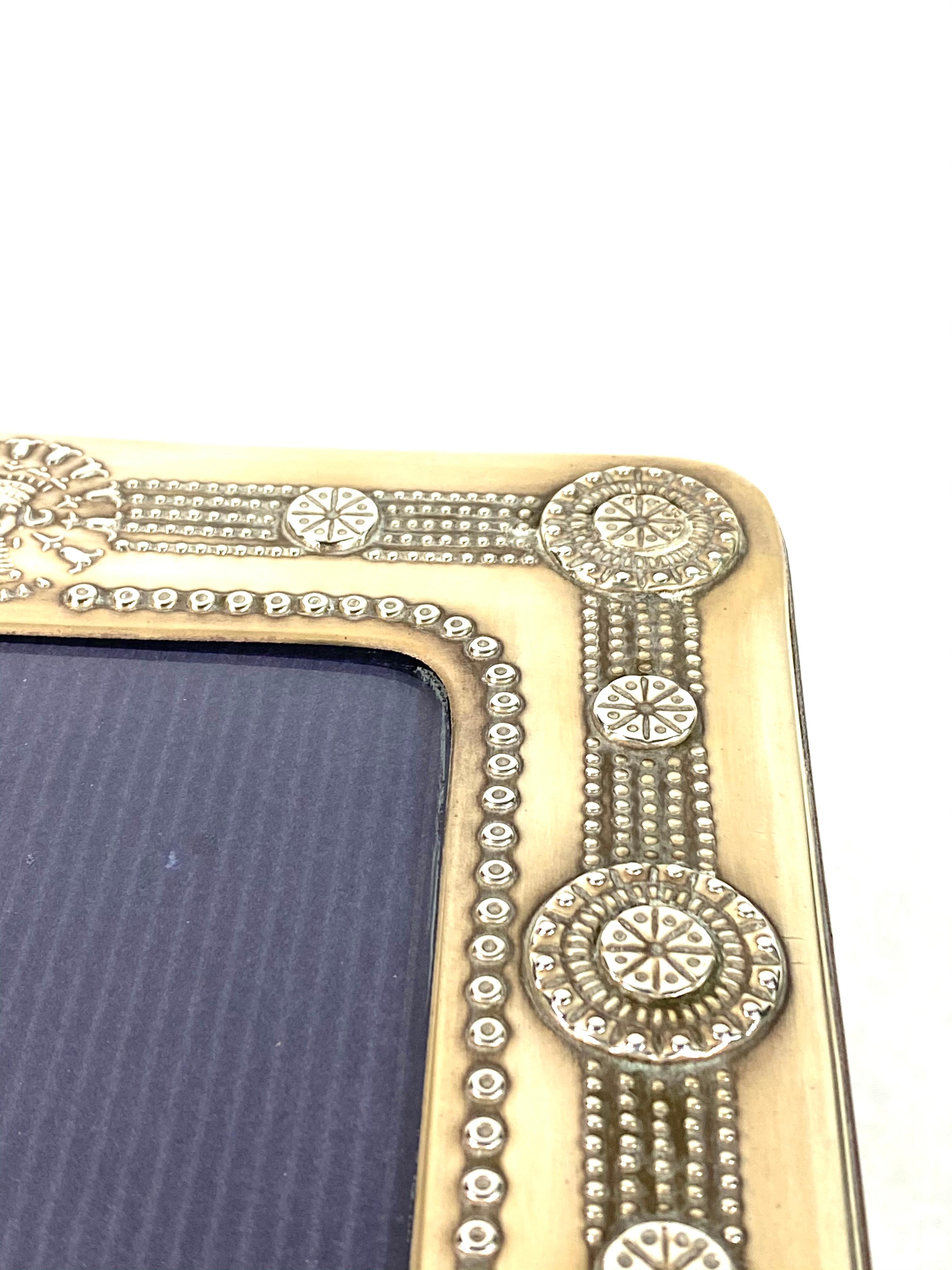 Vintage 1980's Erté Sterling Silver and Wood Frames, Set of 2 3