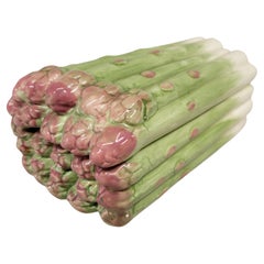 Vintage 1980 Fitz and Floyd Horizontal Stacked Asparagus Dish With Lid (Plat à asperges horizontal empilé avec couvercle)