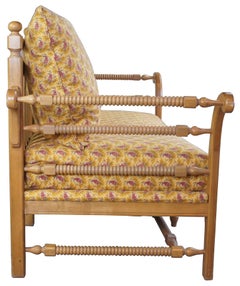 Vintage 1980s Flair Furniture Pine Settee Love Seat Bench Pierre Deux