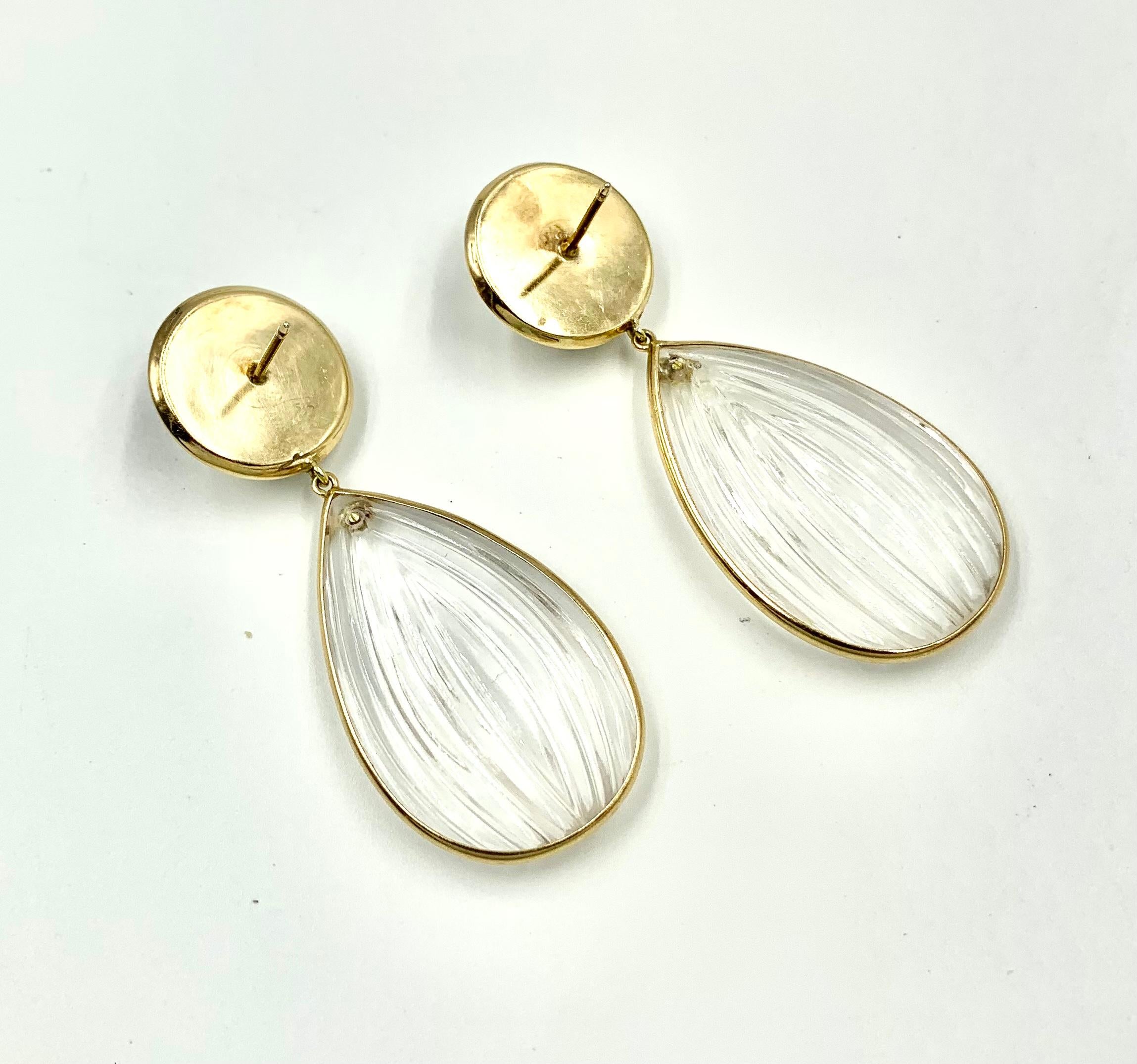 yellow statement earrings