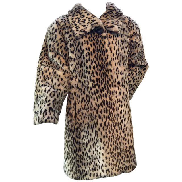 Vintage 1980s Faux Fur Swing Coat For Sale at 1stDibs | faux fur swing ...