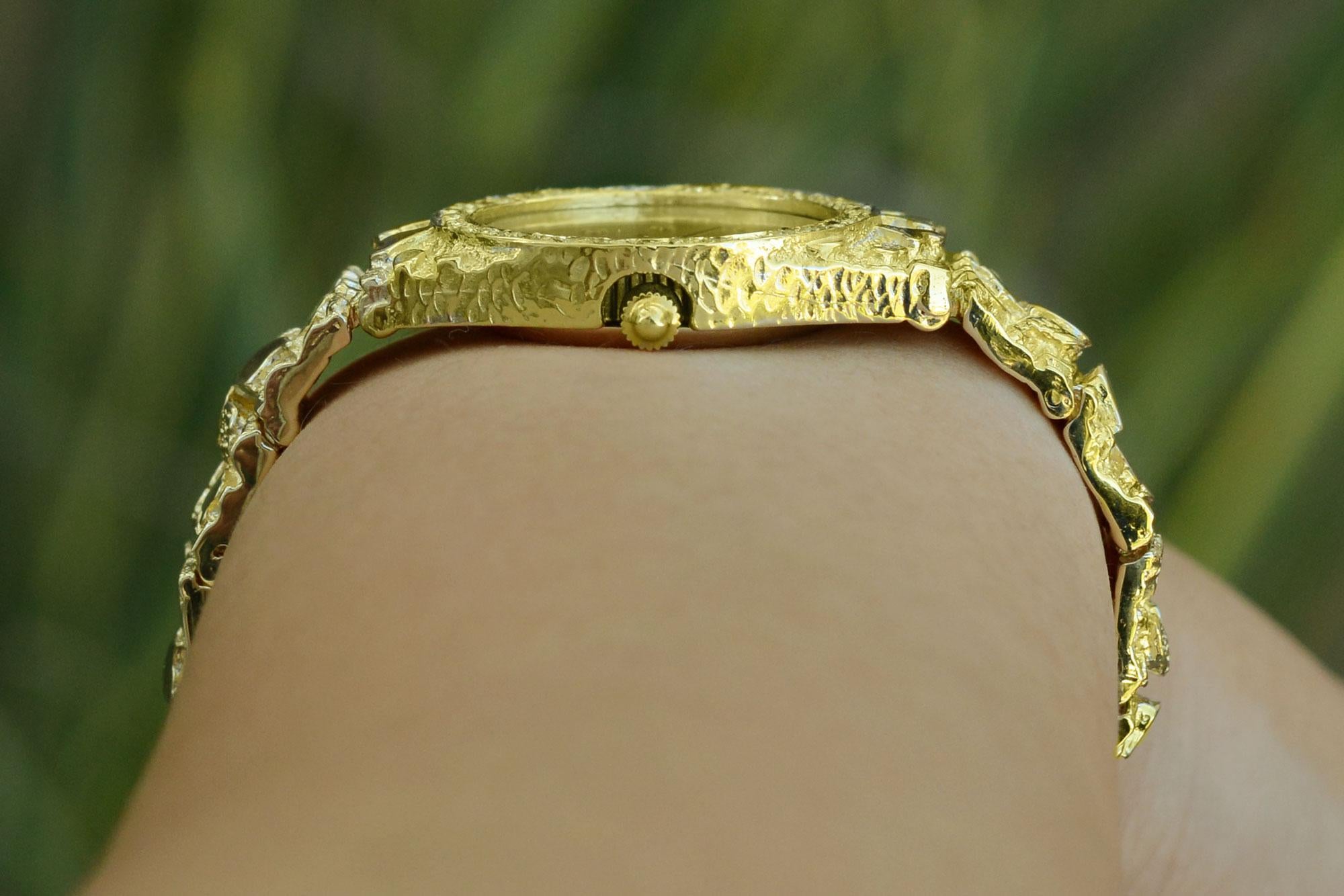 gold nugget rolex watch